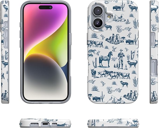 Casely iPhone 17 Case | Wild West Adventure | Desert | Compatible with MagSafe | Classic Ultra Slim Design