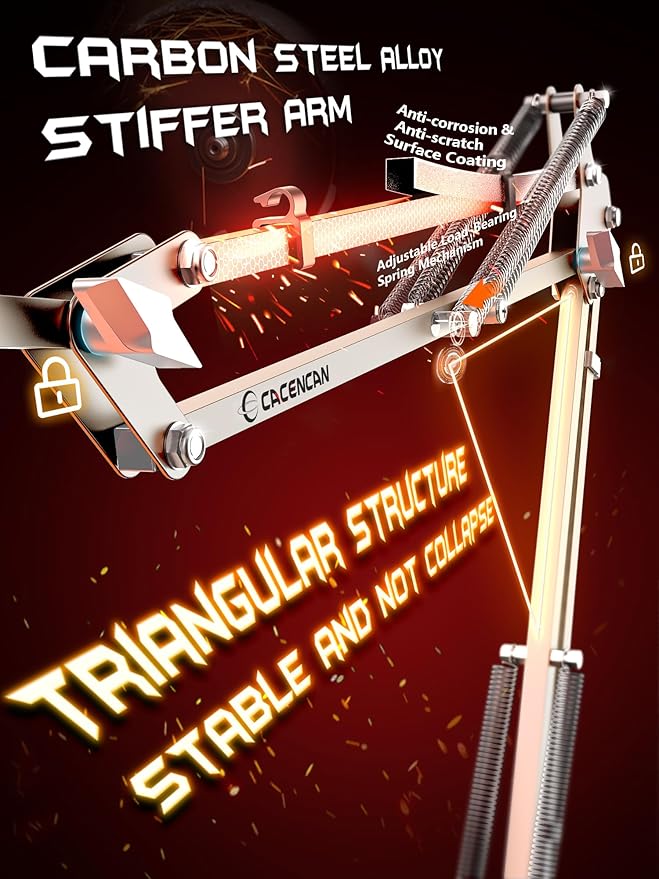 Foldable Tablet Stand, Tablet Mount Adjustable for Bed,Universal Flexible Tablet Holder with 360 Degree Rotation for iPad/iPhoneX/iPad Pro/N-Switch,or Other 4.5~13.5 Inches Devices (White)