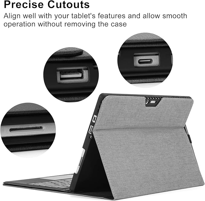 Omnpak Microsoft Surface Pro 7 Case,Protective Case for 12.3 Inch Surface Pro 7 Plus, Surface Pro 7, Surface Pro 6, Pro 5, Pro 4 Compatible with Type Cover Keyboard(Keyboard not Included)