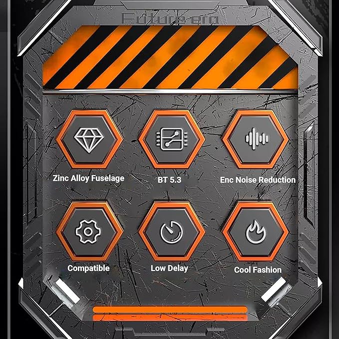 H09 Bluetooth 5.3 Wireless Earbuds with Long Battery Life, Environmental Noise Canceling, IPX7 Waterproof, HiFi Stereo Sound, Low Latency for Games, for iPhone and Android