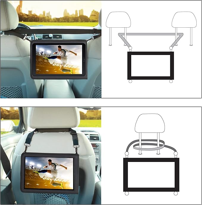 USA GEAR 10" Tablet Case Sleeve, Designed in The U.S., with Open Front & Shoulder Strap – Compatible with iPad 10.2 9th Gen, Samsung Galaxy Tab A 10.1, Tab S6 Lite, and More 10" Tablets