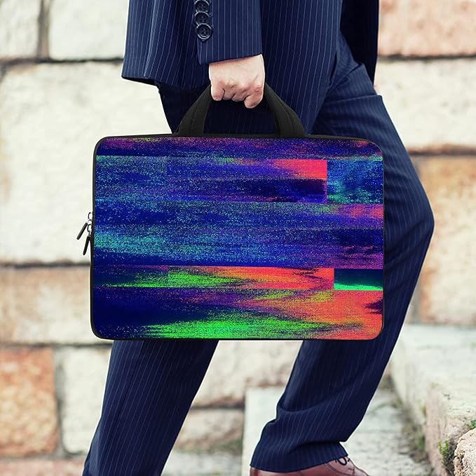 RICHEN 14 15 15.4 15.6 inch Laptop Shoulder Bag Messenger Bag Notebook Handle Sleeve Neoprene Carrying Case with Accessories Pocket (14-15.6 inch, No Signal)