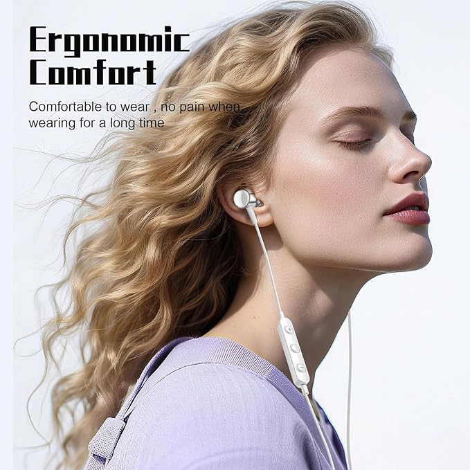 USB C Headphone for Samsung S25 S24 S23 Ultra FE S22 A55 A54 Wired Earbuds Magnetic in-Ear Type C Earphone with Mic Volume Control Stereo Noise Canceling Earbud for iPhone 17 Air 16 15 Pro Max Pixel 9