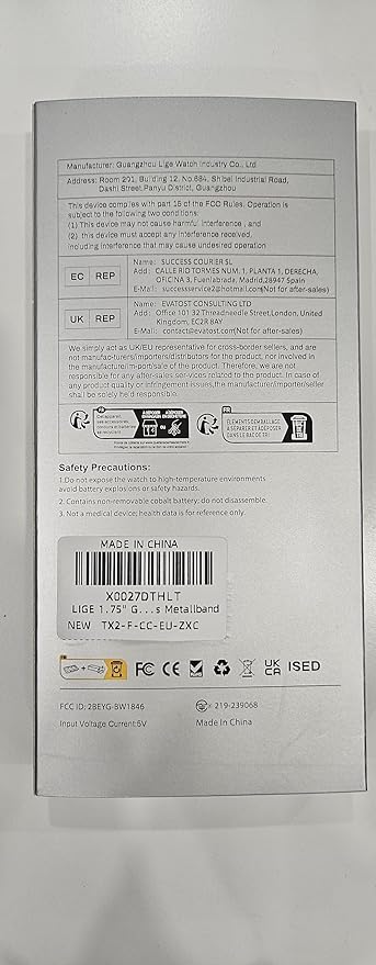 LIGE 1.75" Super Large AMOLED Round Smart Watches for Men with LED Flashlights, Outdoor Military Smartwatch for Android iOS, 100+ Sports, IP68 Waterproof, 200+ Watch Faces, 730mAh, Silver Metal Strap