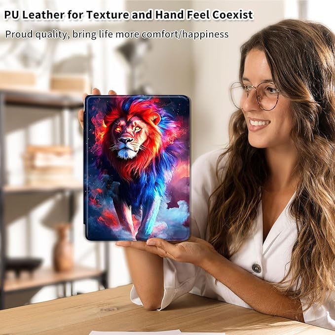 Case for Samsung Galaxy Tab A9 8.7 Inch 2023 Tablet Case, 360 Degree Rotating Folio Stand Smart Cover for Samsung Galaxy Tab A9 Tablet, Auto Sleep/Wake, Lion