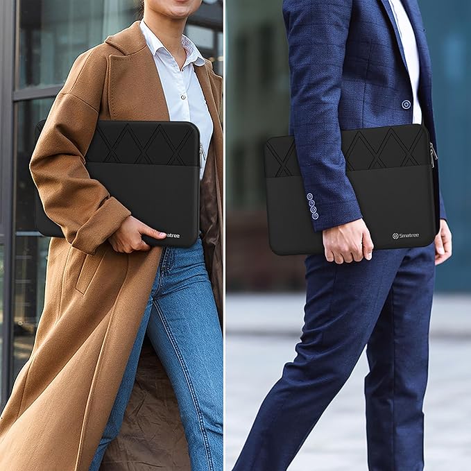 Smatree 13.5 inch Laptop Sleeve for Microsoft Surface Laptop 6/5/4/3, 13 inch Microsoft Surface Computer Case with Accessory Pocket, YKK Zipper, Patented Super Corner Design (E413)
