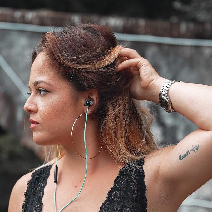 LUDOS Clamor USB C Headphones for iPhone 16 15 Pro Max Plus iPad Pro, 5 Years Warranty, USB-C Earbuds for Samsung Galaxy S24 S23 Ultra S22 S21 FE S20 A55 A54 A53, USB Type C Earphones - Turquoise