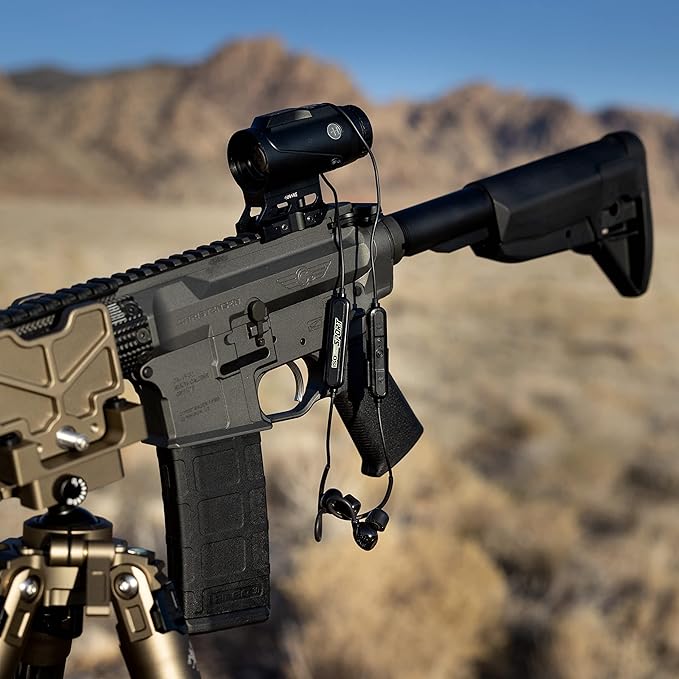 ISOtunes Sport Advance BT Shooting Earbuds: Tactical Bluetooth Hearing Protection (Advance BT-Matte Black)