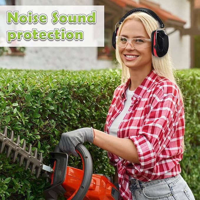 Yunsailing 6 Pcs Ear Protection Noise Reduction Headphones Nrr 28db Safety Hearing Ear Muffs Shooting Gun Range Mowing
