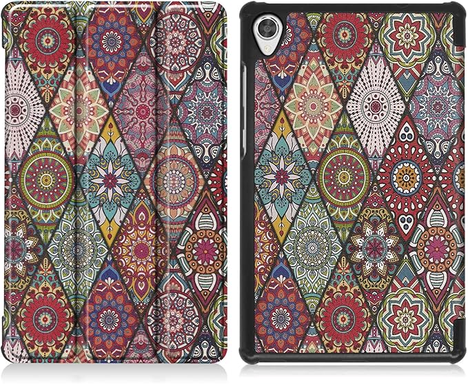 Case for Lenovo Tab M8 8.0'', Smart Case Trifold Stand Slim Lightweight Case Cover for LenovoTab M8 Gen 3 2022/Tab M8 HD LTE 2021/ Tab M8 HD/Smart Tab M8/Tab M8 FHD 2019 M8 8" Tablet Mandala