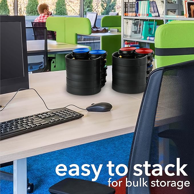 Classroom Headphones-Bulk 25-Pack, Student On Ear Comfy Swivel Earphones for Library, School, Airplane, Kids-for Online Learning and Travel, HQ Stereo Sound 3.5mm Jack (Black Set)