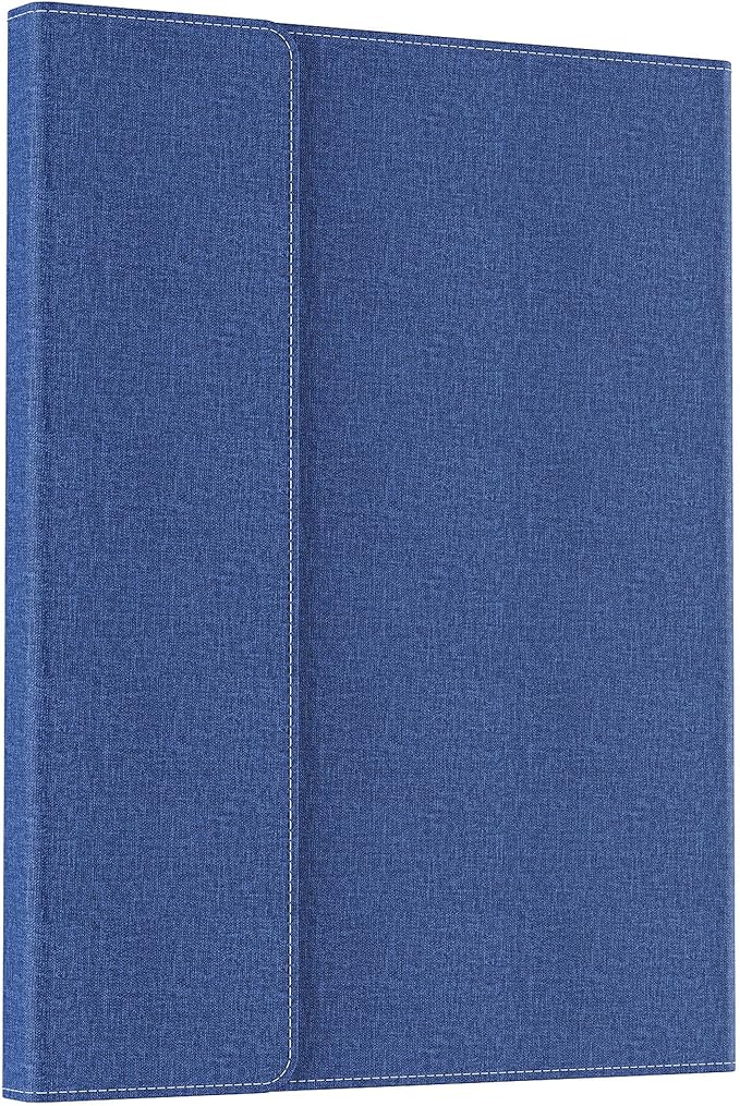 Tablet Case for 2025 New Microsoft Surface Pro 1st Edition 12-inch, PU Leather & Hard Shell Laptop Protective Cover with Multi-Angle Built-in Kickstand & Pen Holder (Blue)