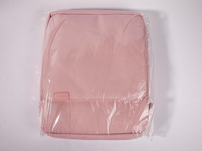 MoKo 12.9 Inch Tablet Sleeve Bag, Fits with 13 Inch New iPad Pro M4 & Air M2 2024,iPad Pro 12.9 M2&M1,Surface Laptop Go 12.4,Galaxy Tab S8+/S9+ 12.4,Handle Carrying Case with Shoulder Strap, Pink