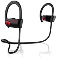 TREBLAB XR500 Bluetooth Running Headphones, IPX7 Waterproof, Noise Cancelling, Secure-Fit, Wireless Sport Earbuds with Mic