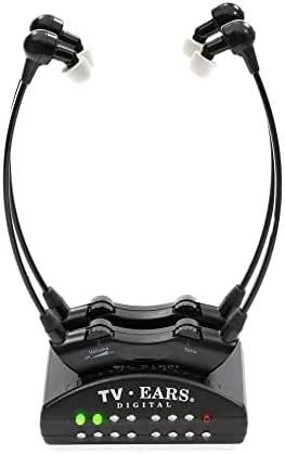TV · EARS 5.0 Dual Digital Wireless Headset System for Watching, Includes 2 Headsets & RF Transmitter Compatible with Most TV Brands, Ideal for Seniors & with Hearing Difficulties
