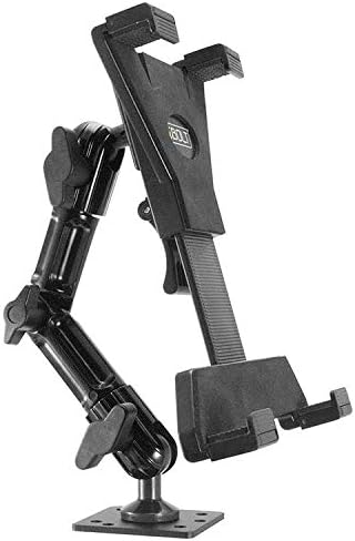 iBolt TabDock FixedPro 360 -Heavy Duty Metal 8" Multi-Angle Drill Base Mount for All 7" - 10" Tablets (iPad, Nexus, Samsung Tab) for Desks, Tables, Countertops : Great for Homes, Businesses, etc.