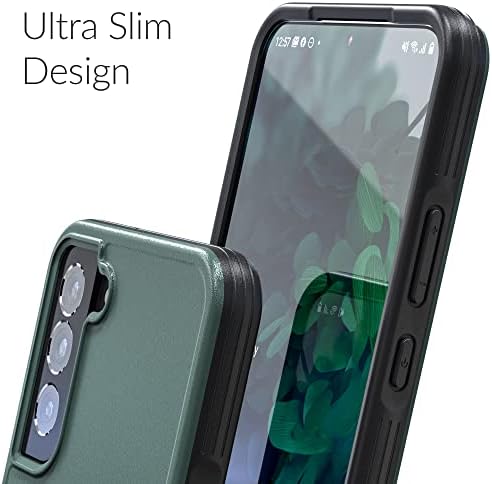 Crave Slim Guard for Galaxy S22+ Case, Shockproof Case for Samsung Galaxy S22+, S22 Plus (6.6 inch) - Forest Green