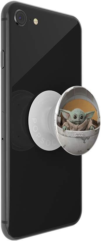 PopSockets Phone Grip with Expanding Kickstand, Adhesive Grip, StarWars, Cute PopSockets - Baby Yoda Pod (Gloss)