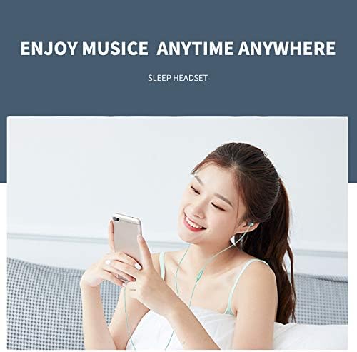 MAXROCK (TM Total Soft Silicon Headphones with Mic Sleep Travel Choice for Cellphones Tablets and 3.5mm Jack (Light Green)