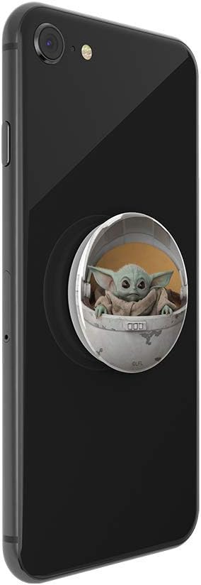 PopSockets Phone Grip with Expanding Kickstand, Adhesive Grip, StarWars, Cute PopSockets - Baby Yoda Pod (Gloss)
