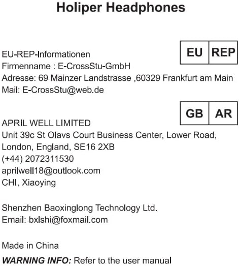 Wired Headphones, Dual Driver Wired Earbuds with Extra Bass, Wrap Around Over Ear Earphones with Hook, Small Plug in Ear Buds, 1.2m Braided Cord 3.5mm Jack