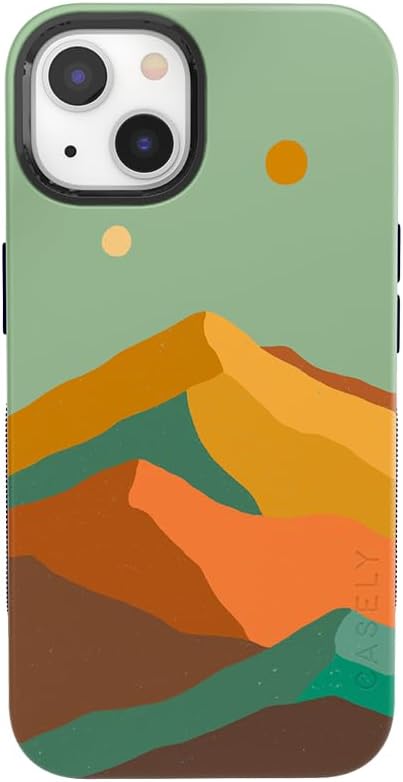 Casely iPhone 14 Case | Endless Peaks | Colorblock Mountain | Compatible with MagSafe | Bold Protective Design