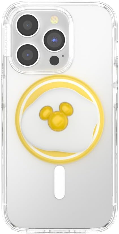 PopSockets Phone Grip for MagSafe with Kickstand, Magnetic Stand, Swappable Top, Secure Hold for iPhone MagSafe Cases, Phone & Tablet Grip, Disney - Sunny Side Up