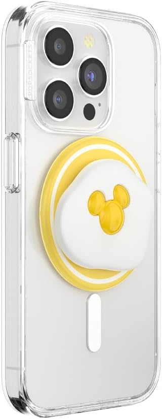 PopSockets Phone Grip for MagSafe with Kickstand, Magnetic Stand, Swappable Top, Secure Hold for iPhone MagSafe Cases, Phone & Tablet Grip, Disney - Sunny Side Up