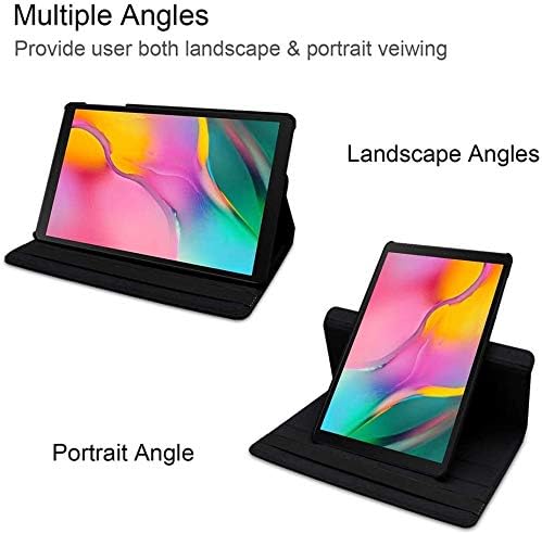 Case for Samsung Galaxy Tab A 10.1 2019, 360 Degree Rotating Stand Smart Case for Samsung Tab A 10.1 Inch Tablet [SM-T510/T515] 2019 Release (Black)
