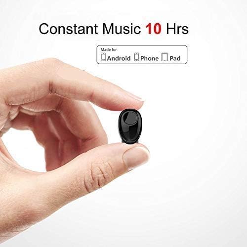 Bluetooth Earbud 10 Hrs Playtime, Single Wireless Earphone, Mini Driving Headset Hands-Free Car Headphone, Cell Phone Bluetooth Earpiece for iOS Android Smart Phones PC TV Audiobook