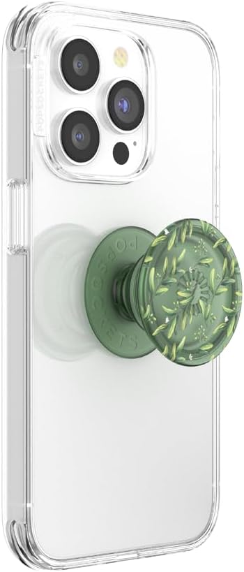 PopSockets Phone Grip with Expanding Kickstand, Adhesive Grip - Translucent Olive