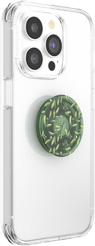 PopSockets Phone Grip with Expanding Kickstand, Adhesive Grip - Translucent Olive