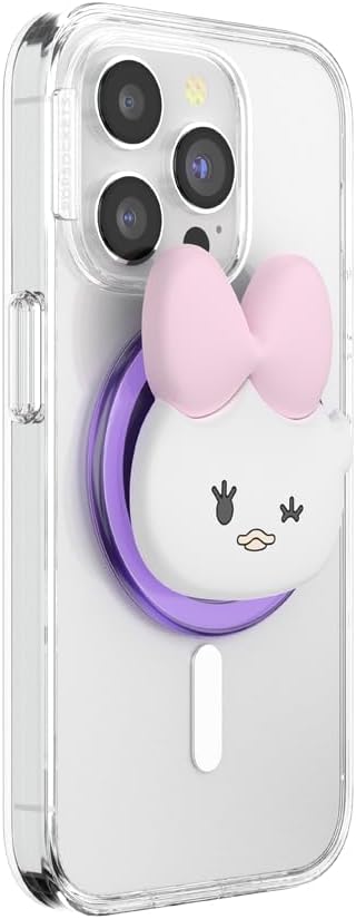 PopSockets Phone Grip for MagSafe with Kickstand, Magnetic Stand, Swappable Top, Secure Hold for iPhone MagSafe Cases, Phone & Tablet Grip - Kawaii Daisy