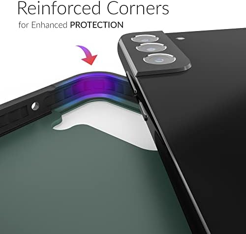 Crave Slim Guard for Galaxy S22+ Case, Shockproof Case for Samsung Galaxy S22+, S22 Plus (6.6 inch) - Forest Green