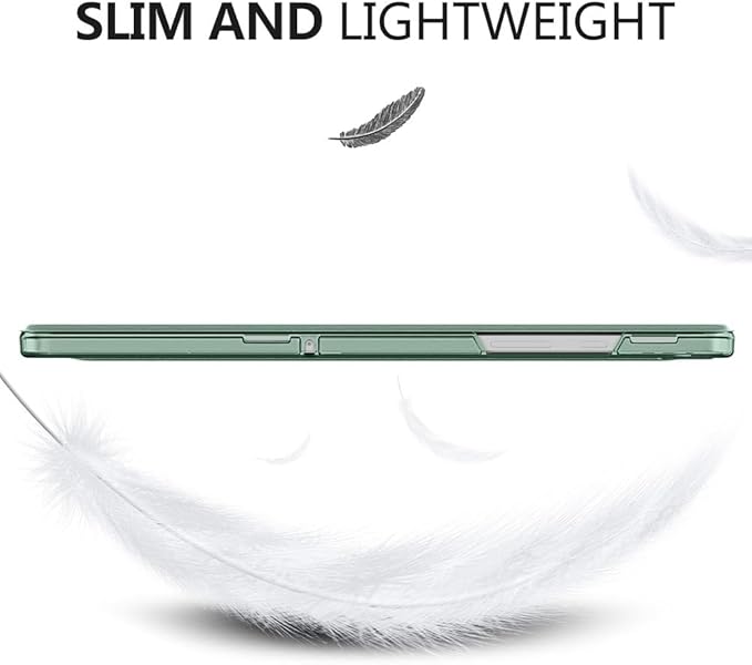 MoKo Case for Galaxy Tab A9+/A9 Plus 11 inch 2023, Slim Stand Protective Smart Cover with Hard PC Translucent Back Shell for Tab A9 Plus Tablet (SM-X210/X216/X218), Auto Wake/Sleep, Agave Green