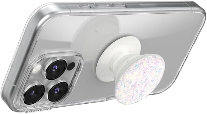 PopSockets Phone Grip with Expanding Kickstand, Adhesive Grip - White