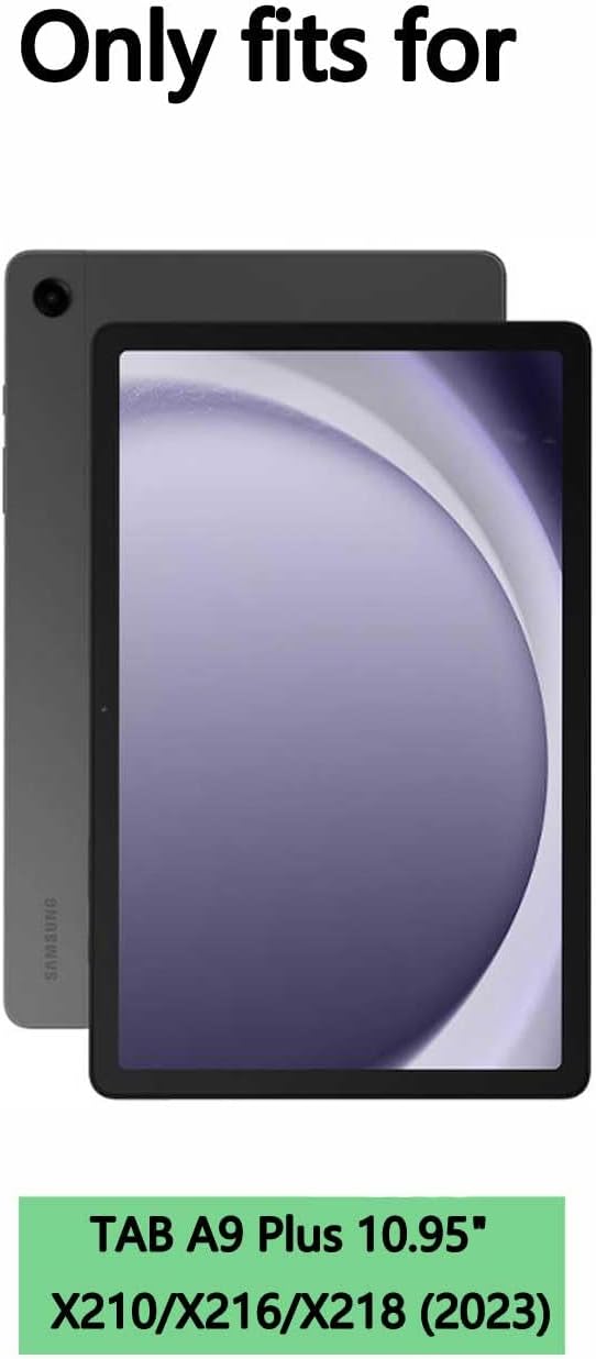 for Samsung Galaxy Tab A9 Plus 10.95" (2023) Case,with Butterfly Wings Kickstand,Detachable Shoulder Strap,EVA Material Light Weight Shockproof Kids Girl Tablet Case for Samsung A9+ (Purple)