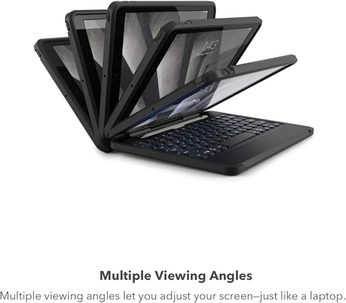 ZAGG Rugged Book iPad Pro 11-inch (M4) Keyboard Case - Durable Magnetic-Hinged, 6.6 Feet Drop Protection, Backlit Laptop-Style Keys, Multi-Device Pairing, Detachable Keyboard