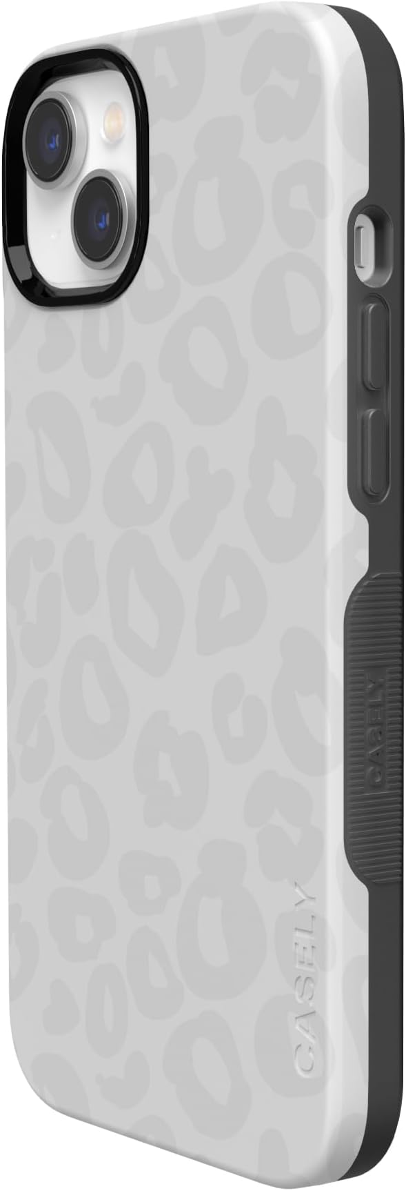 Casely iPhone 14 Case | White Snow Leopard | Into The Wild | Compatible with MagSafe | Bold Protective Design