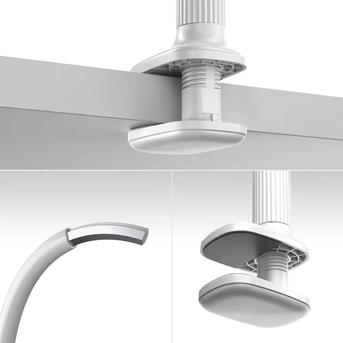 Gooseneck Tablet Holder - Flexible Stand, Tablet Holder,Cell Phone Holder,Cell Stand, Flexible Adjustable Arm in Bed for/Mobile Phone/Switch/etc, 98 cm Total Length (White)