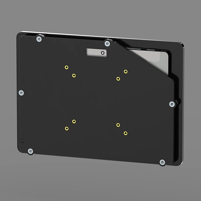 TABcare Anti-Theft Security Acrylic VESA Case for Microsoft Surface Go Tablet with Free Wall Mount (Surface Go 1/2/3, Black)