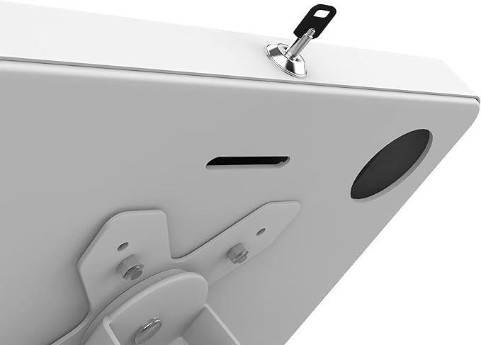 Thin Floor Stand - CTA Tall Standing 360 Degree Kiosk Display Tablet Holder - Charger Access & Lock for iPad mini A17 Pro & 1/2/3/4/5/6 - Samsung Tab A 8″