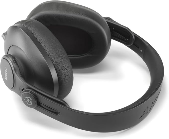 AKG Pro Audio K361BT Bluetooth Wireless or Wired, Over-Ear, Closed-Back, Light Weight, Foldable, Professional Recording Studio Headphones, Studio Monitor Mixing, Podcast, DJ Stereo Headsets, Black