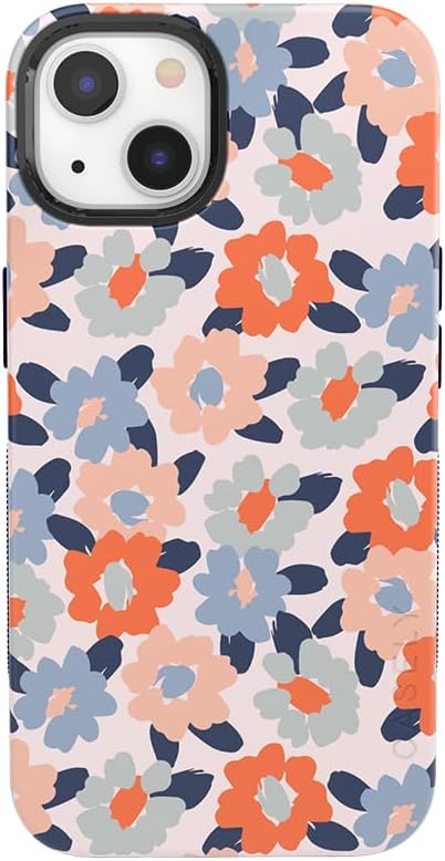 Casely iPhone 14 Case | Field of Flowers | Pastel Floral | Compatible with MagSafe | Bold Protective Design