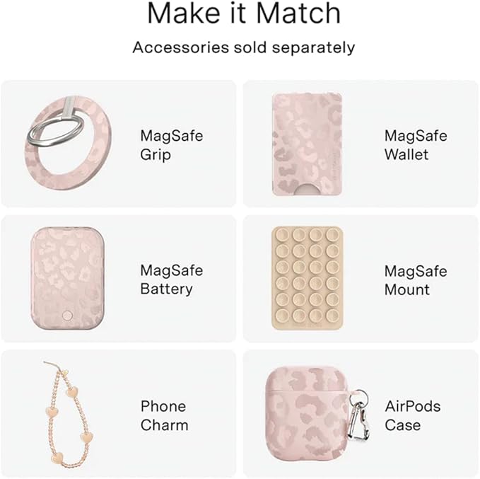 VELVET CAVIAR Case for iPhone 17 Air | Compatible with MagSafe | 10ft Drop Tested | Protective Designer Cases | Nude Leopard