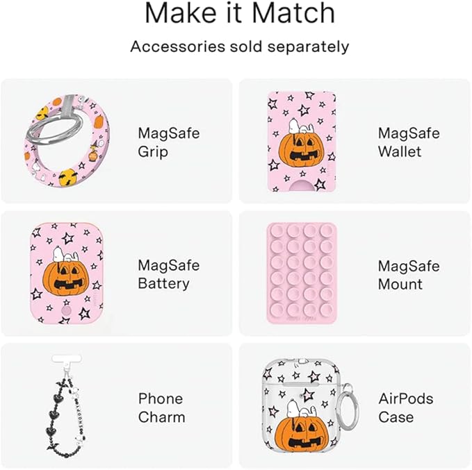 VELVET CAVIAR Case for iPhone 17 Pro Max | Compatible with MagSafe | 10ft Drop Tested | Protective Designer Cases | Pink Pumpkin Snoopy