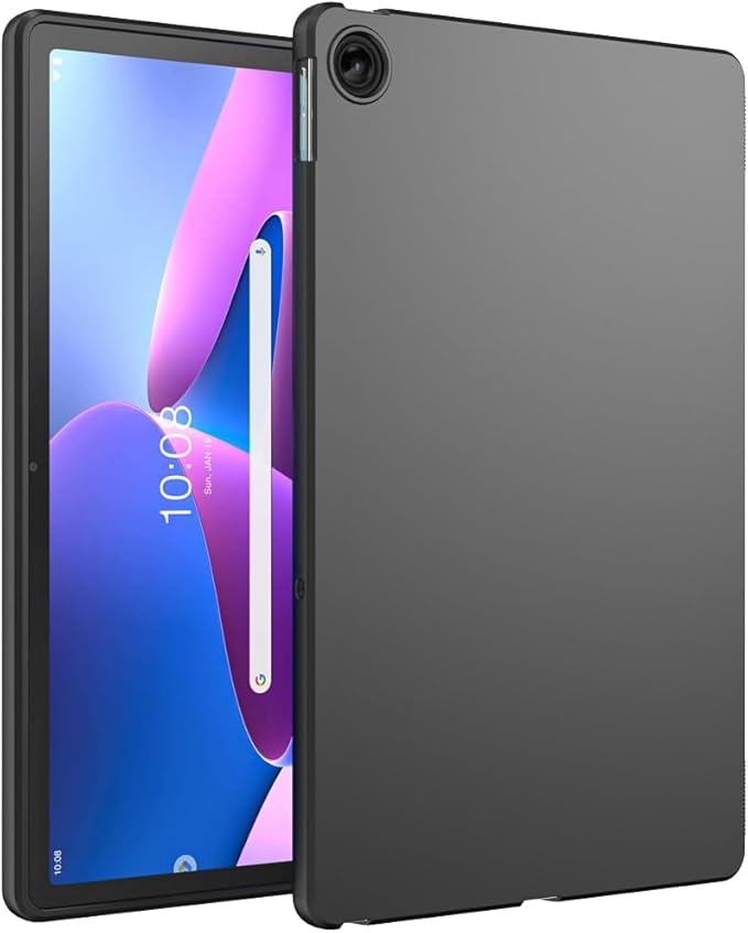 Case for Lenovo Tab M10 Plus 10.6 Inch 2022 3rd Gen, Thin and Soft Tablet Protective Cover Tab M10 Plus Tablet 10.6" (TB-125FU TB-128FU TB-128XU), Black