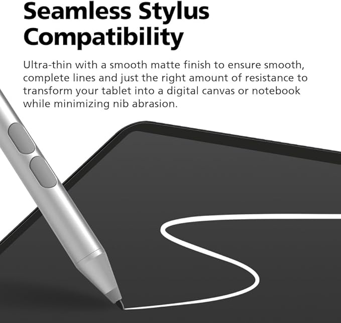 2 Pack Screen Protector for Samsung Galaxy Tab S10 Lite 10.9 inch, 8H Glass Coated PET Hybrid Film [Unbreakable] HD Clear, Scratch Resistant, S Pen Compatible, Case Friendly, Easy Installation