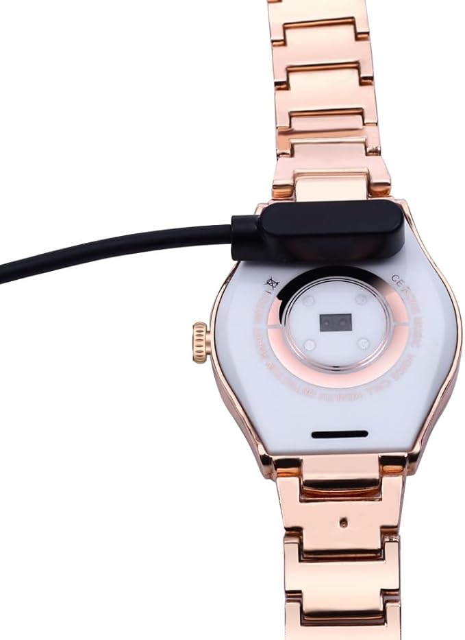 Stylish Casual smartwatch, Sports Women's Watch, Fitness Tracker, Wireless Talk/Answer/Reject, Music, DIY Dialing, for Lovers/Relatives/Friends (Black)