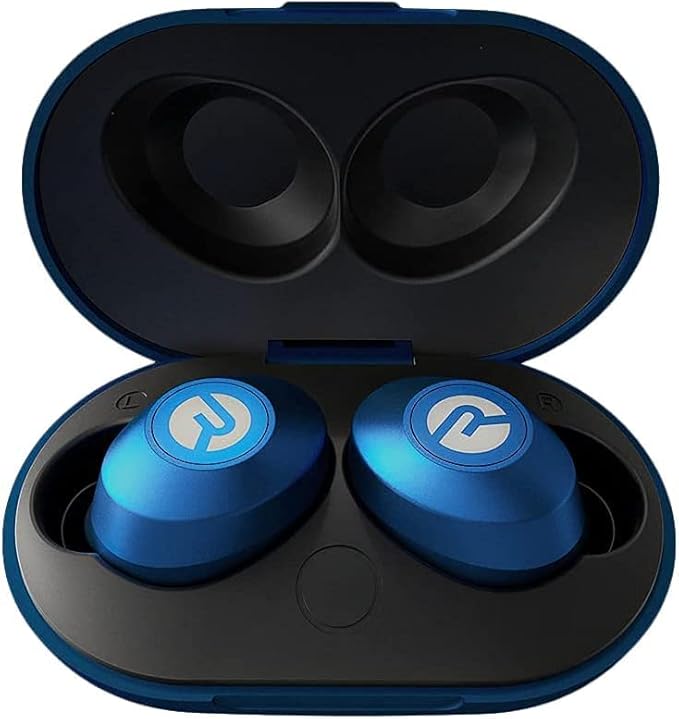 Raycon Everyday Earbuds Classic Bluetooth Wireless with Microphone - Stereo Sound, Active Noise Canceling, in-Ear Bluetooth Headset True Wireless Earbuds 32 Hours Playtime (Blue)